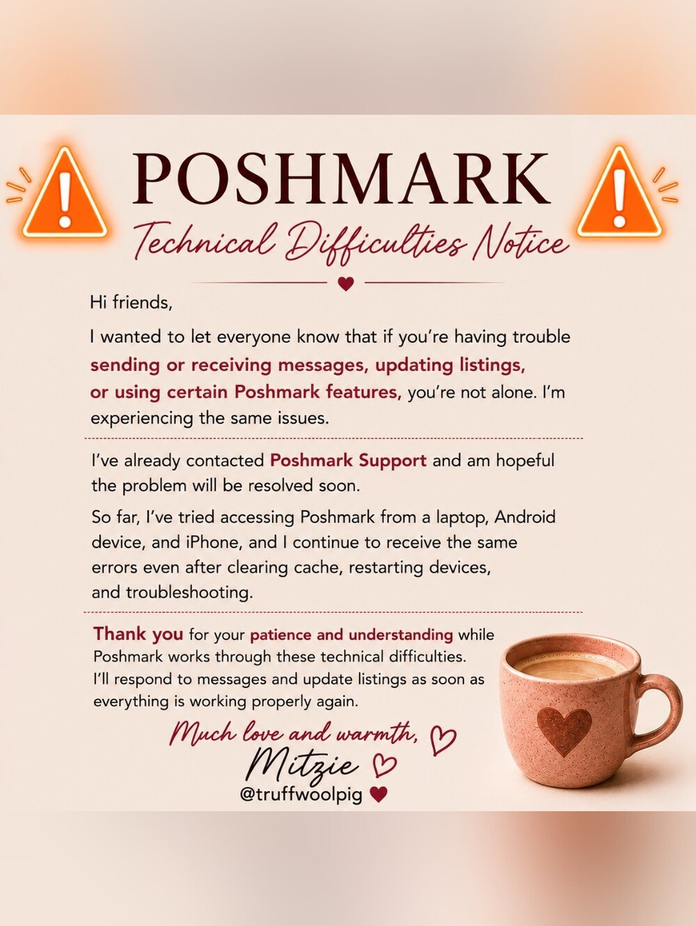 POSHMARK UPDATES 😑